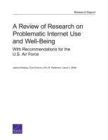 A Review of Research on Problematic Internet Use and Well-Being: With Recommendations for the U.S. Air Force
