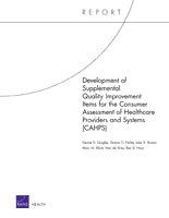 Development of Supplemental Quality Improvement Items for the Consumer Assessment of Healthcare Providers and Systems (CAHPS)