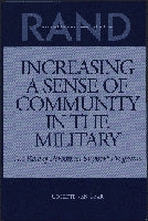 Increasing a Sense of Community in the Military: The Role of Personnel Support Programs