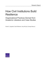 How Civil Institutions Build Resilience: Organizational Practices Derived from Academic Literature and Case Studies