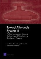 Toward Affordable Systems III: Portfolio Management for Army Engineering and Manufacturing Development Programs