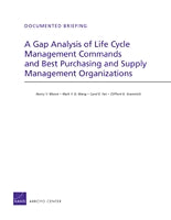 A Gap Analysis of Life Cycle Management Commands and Best Purchasing and Supply Management Organizations