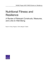 Nutritional Fitness and Resilience: A Review of Relevant Constructs, Measures, and Links to Well-Being