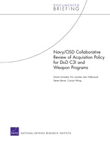 Navy/OSD Collaborative Review of Acquisition Policy for DoD C3I and Weapon Programs