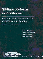 Welfare Reform in California: State and County Implementation of CalWORKs in the First Year -- Executive Summary