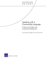 Speaking with a Commonality Language: A Lexicon for System and Component Development
