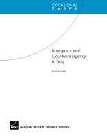 Insurgency and Counterinsurgency in Iraq
