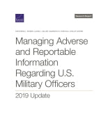 Managing Adverse and Reportable Information Regarding U.S. Military Officers: 2019 Update