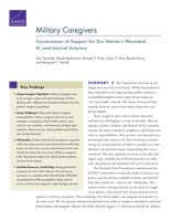 Military Caregivers: Cornerstones of Support for Our Nation's Wounded, Ill, and Injured Veterans