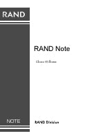 The RAND Military Operations Simulation Facility: An Overview