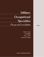 Military Occupational Specialties: Change and Consolidation