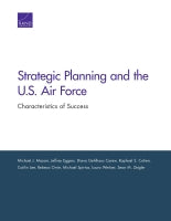 Strategic Planning and the U.S. Air Force: Characteristics of Success