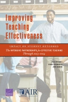 Improving Teaching Effectiveness: Impact on Student Outcomes: The Intensive Partnerships for Effective Teaching Through 2013–2014