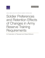 Soldier Preferences and Retention Effects of Changes in Army Reserve Training Requirements: An Exploration of Revealed and Stated Behavior