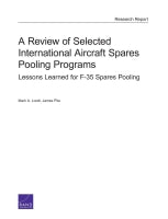A Review of Selected International Aircraft Spares Pooling Programs: Lessons Learned for F-35 Spares Pooling