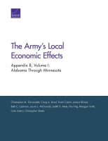 The Army's Local Economic Effects: Appendix B, Volume I: Alabama Through Minnesota