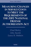 Measuring Changes in Service Costs to Meet the Requirements of the 2002 National Defense Authorization Act