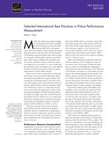 Selected International Best Practices in Police Performance Measurement