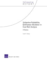 Subjective Probability Distribution Elicitation in Cost Risk Analysis: A Review