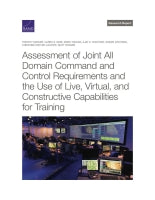 Assessment of Joint All Domain Command and Control Requirements and the Use of Live, Virtual, and Constructive Capabilities for Training