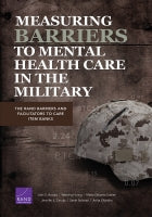 Measuring Barriers to Mental Health Care in the Military: The RAND Barriers and Facilitators to Care Item Banks