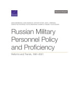 Russian Military Personnel Policy and Proficiency: Reforms and Trends, 1991–2021